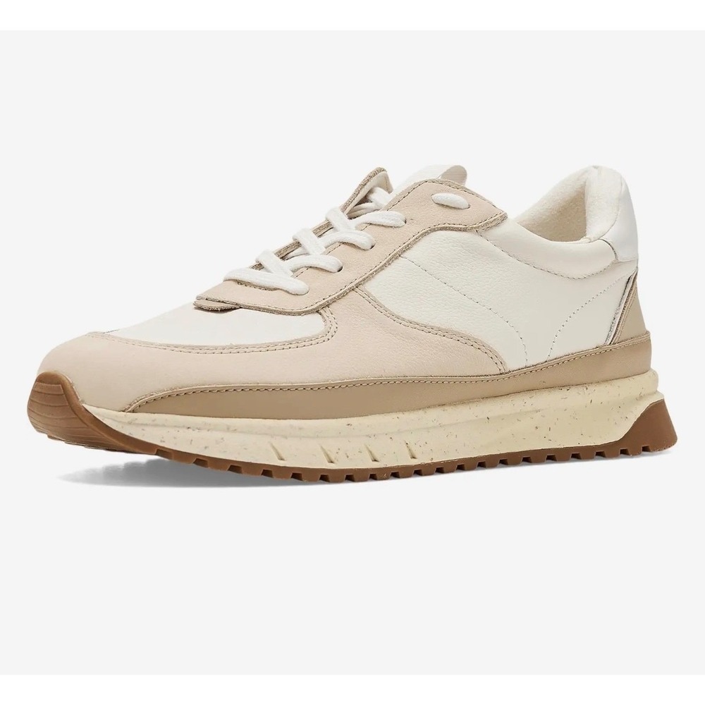 MADEWELL Kickoff Trainer Sneakers in Neutral‎ Colorblock Leather Size 11.5 NEW